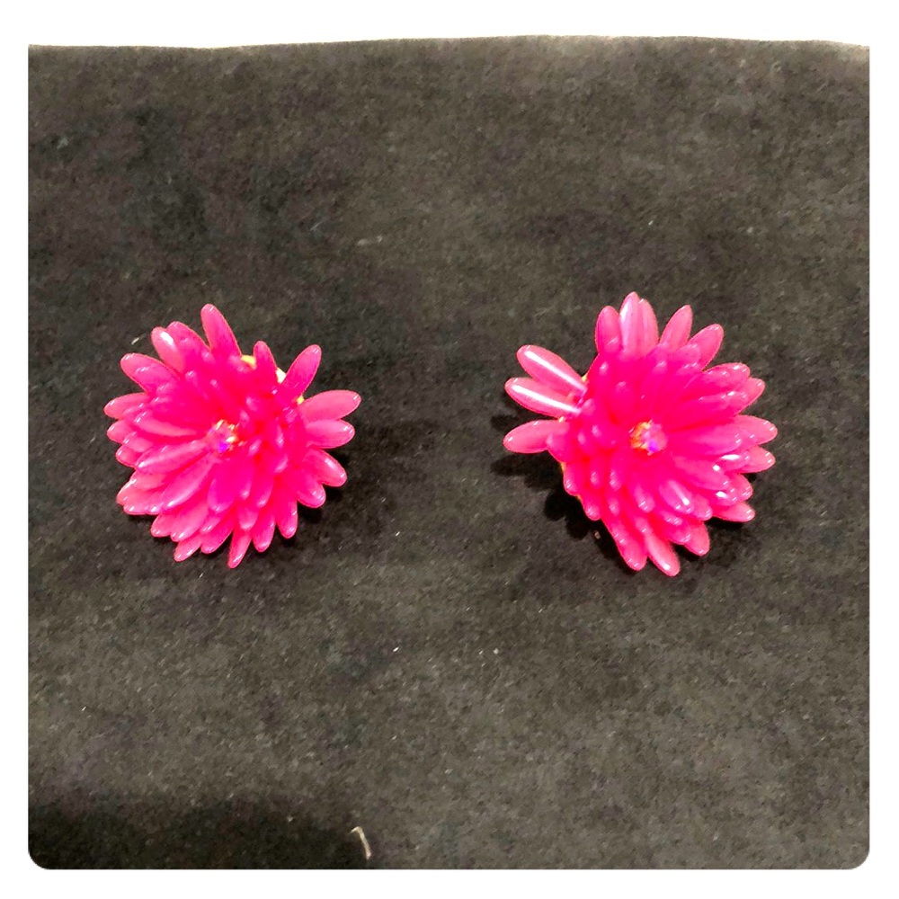 Flower petal earrings